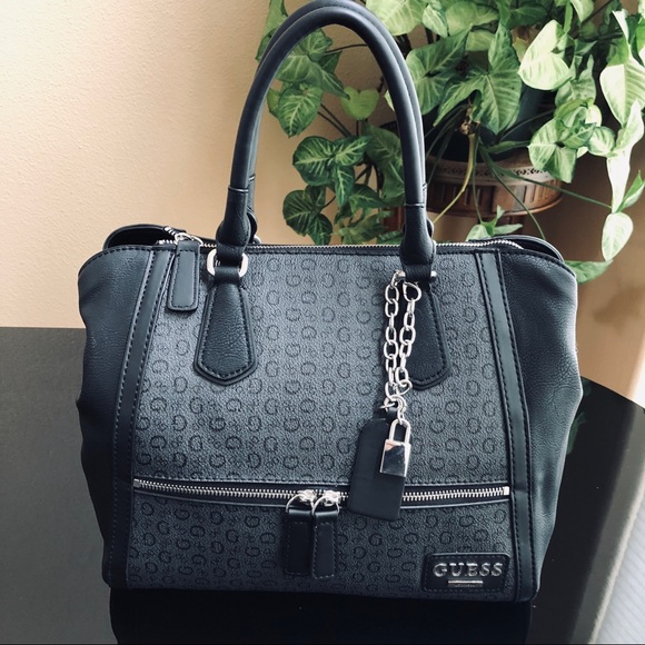 Guess Handbags - Like New Guess Two-Toned Signature Satchel